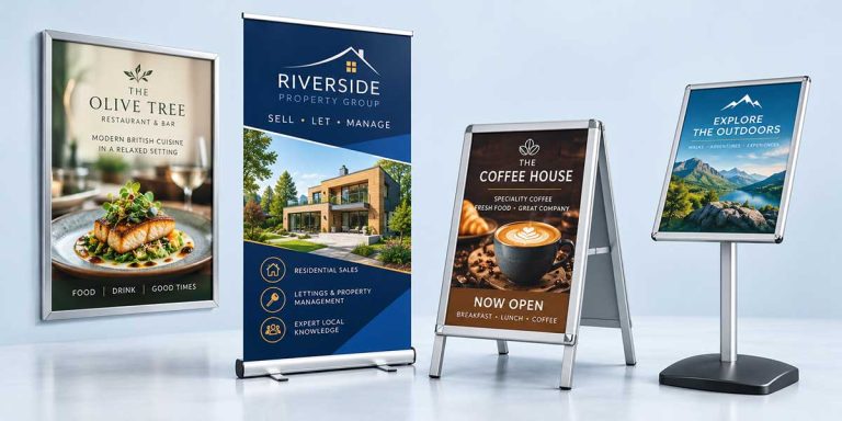 Large format printed signs
